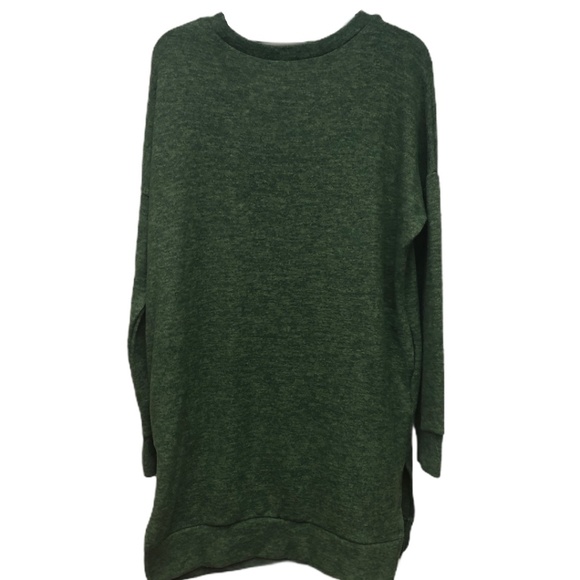 Zenana Outfitters Olive Green Tunic Sweater Medium - Picture 6 of 6